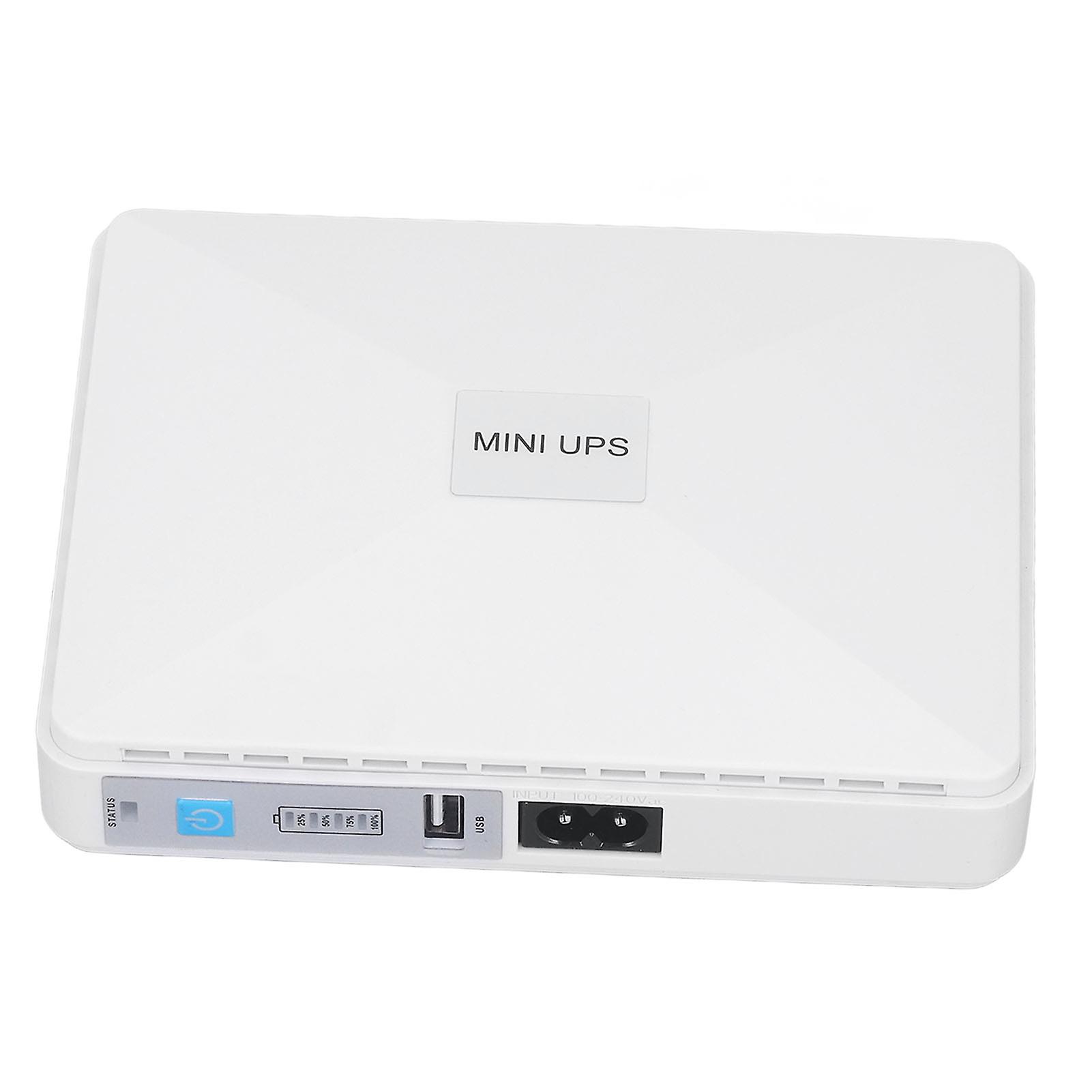 Mini UPS Battery Backup 8800mAh Uninterruptible Power Supply for Router Modem Security Camera 100?240V EU Plug