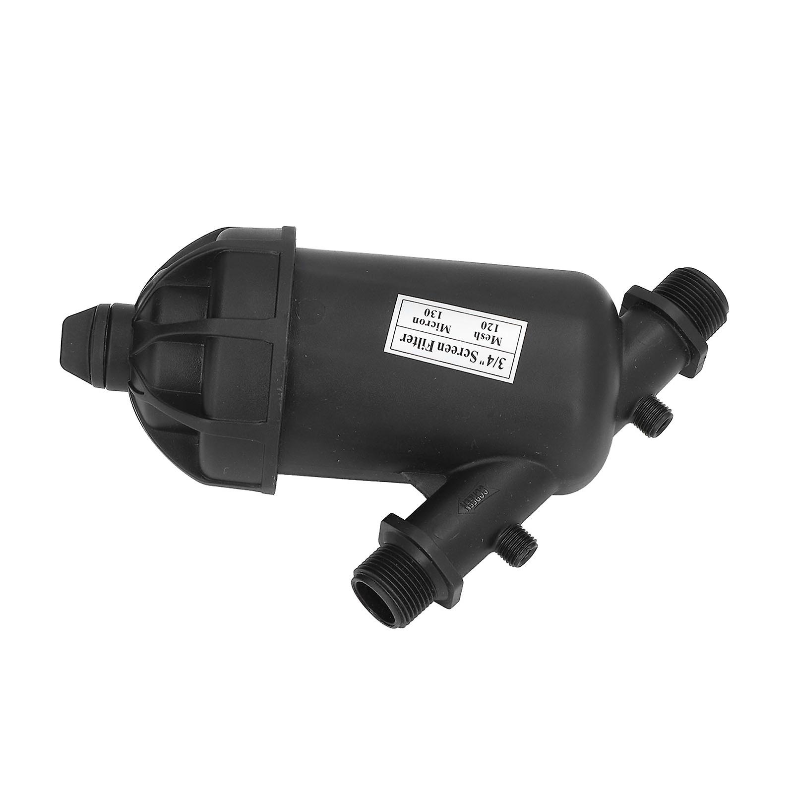 G3/4 Inch Male Thread Screen Irrigation Filter 120 Mesh Drip Irrigation Filter for Garden Greenhouse