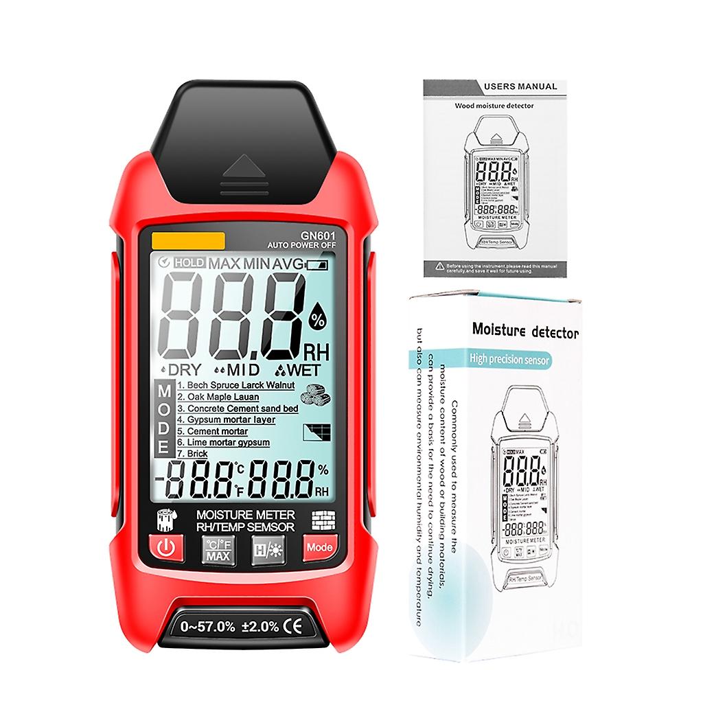 Digital LCD-Wood Moisture Meter Detector Tester Humidity 0-99.9% Hygrometer Test