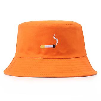 Men's Cigarette Embroidery Bucket Hat Adult Summer Bob Panama Hip Hop Caps  Women Fishing Cotton Fisherman Hat No Chill Sunhat
