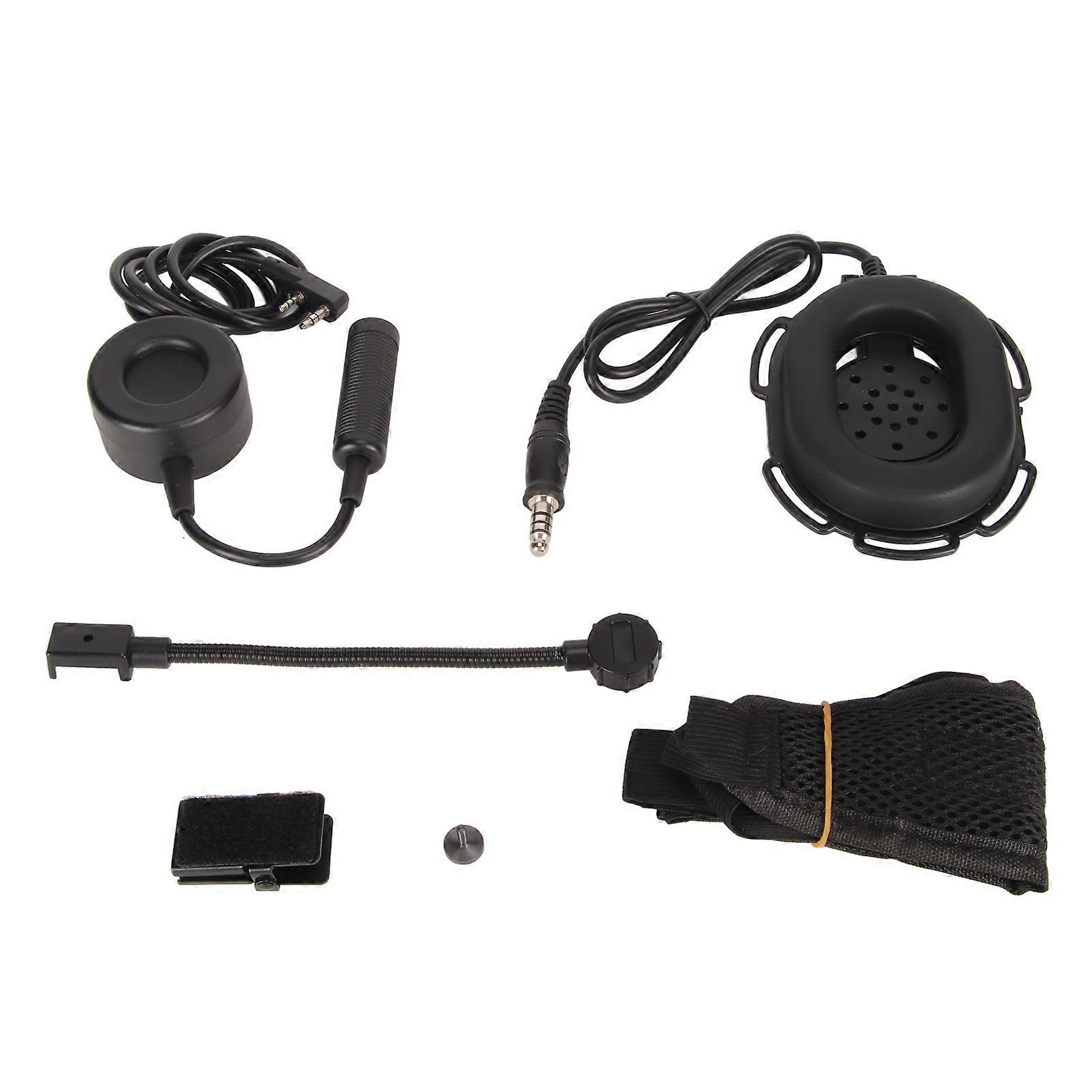 Walkie Talkie Headset With Mic Waterproof 2 Pin K Plug 2 Way Radio Headset With Ptt Adapter For Kenwood For Hyt For Tyt