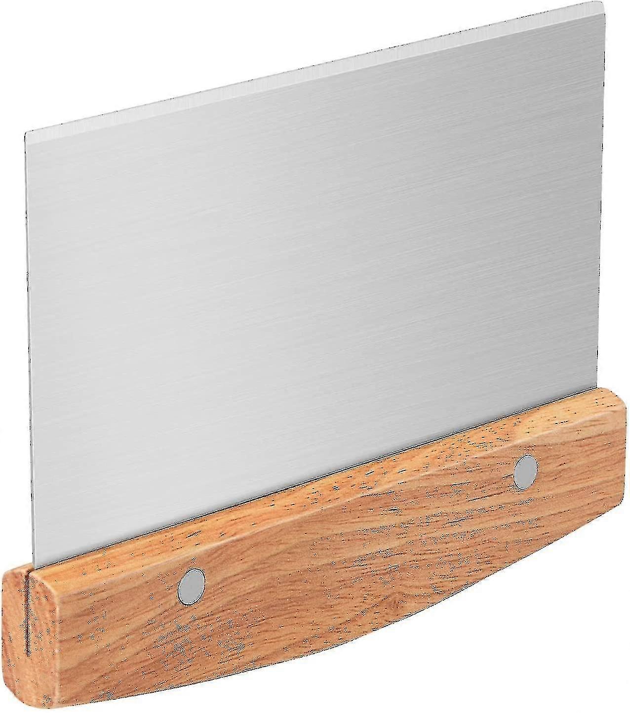Dough Scraper, Dough Scraper Stainless Steel With Wooden Handle And Stainless