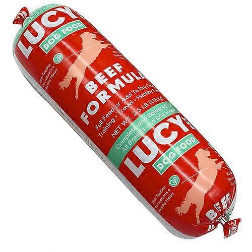 Lucy Pet Products 狗粮卷,牛肉,每卷 1 个/2.5 磅