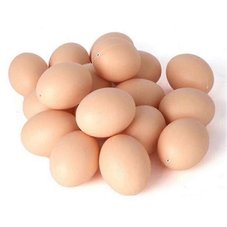 30pcs Simulated Plastic Egg Shell Hen Eggs Fake Eggs Help Laying-Excellence