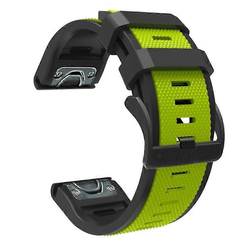 Two-color Band Soft Silicone Strap Belt Sweatproof for Garmin-Fenix6 Bracelet