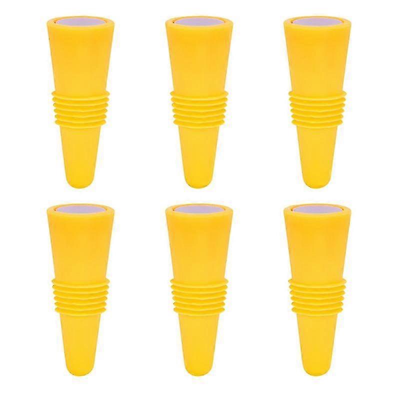 6pcs barware corks,  Stainless Steel Bottom Wine Plug