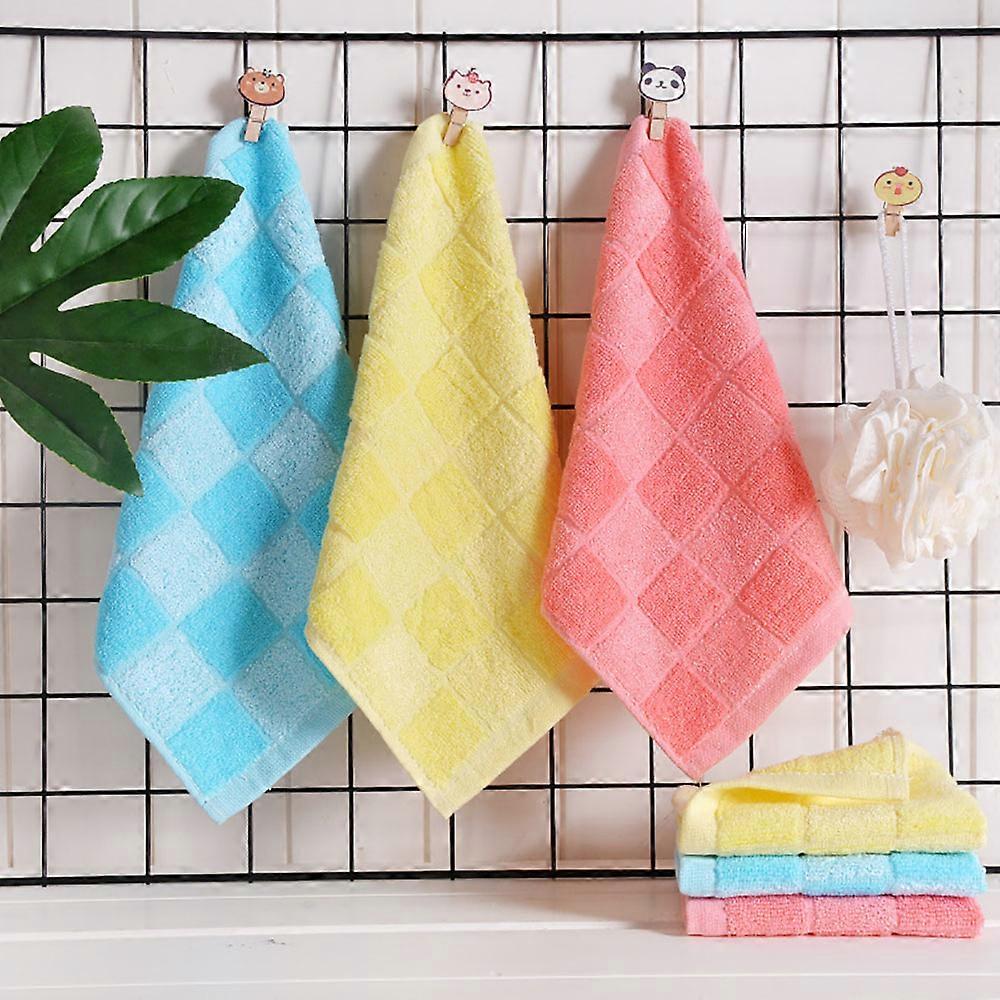 3pcs HAND TOWELS, Yellow, blue, sunset red 26*26cm