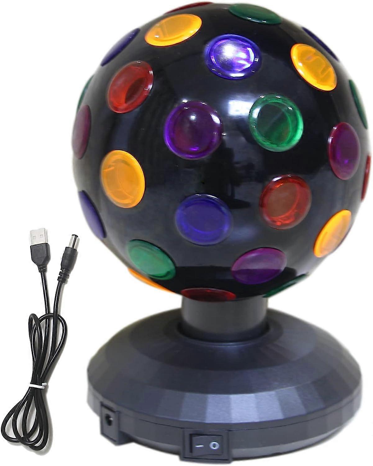 6 polegadas rotativa disco ball stage light usb operação disco ball