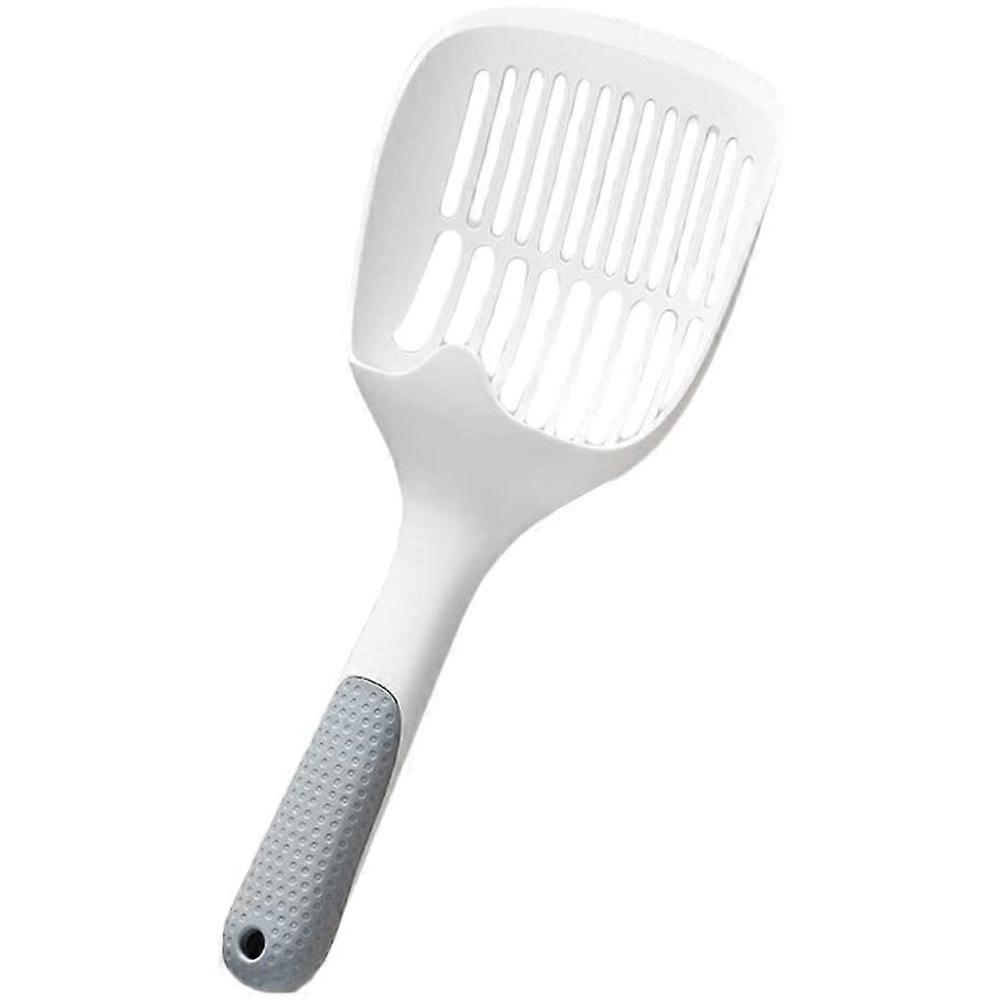 Lightweight Cat Litter Scoop Durable Grid Design Ergonomic Handle Easy Sifting Plastic Material One Piece for Cat Owner