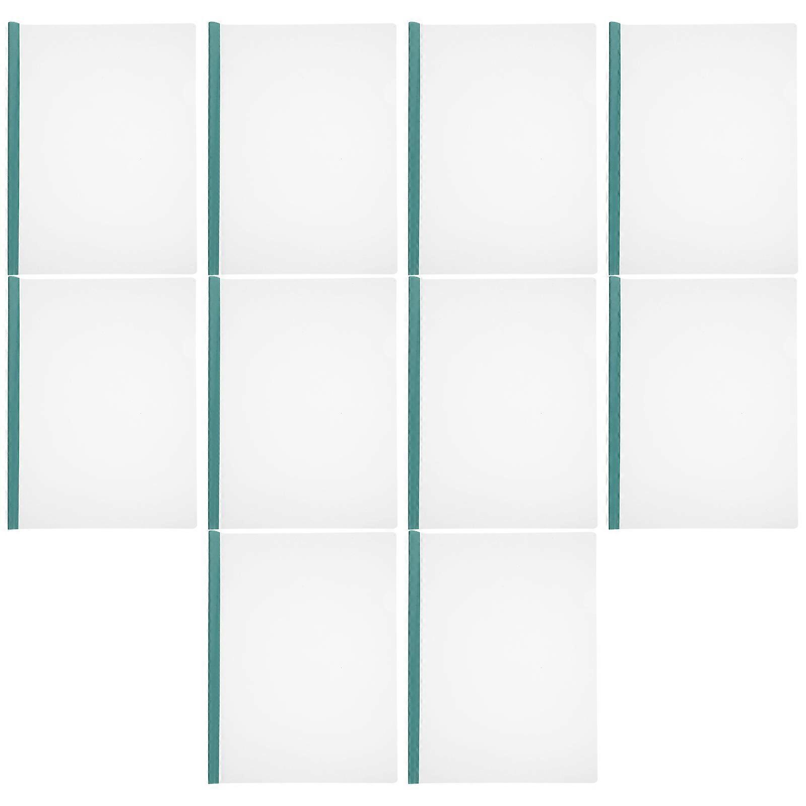 10Pcs Report Covers with Sliding Bar Plastic Document Folders File Lever Clips Resume Covers
