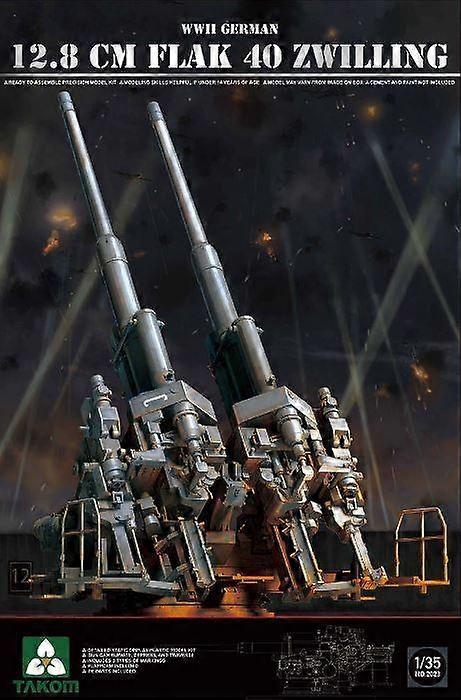 Takom 1/35 2023 Německý 12.8cm Flak 40 Zwilling Model Kit
