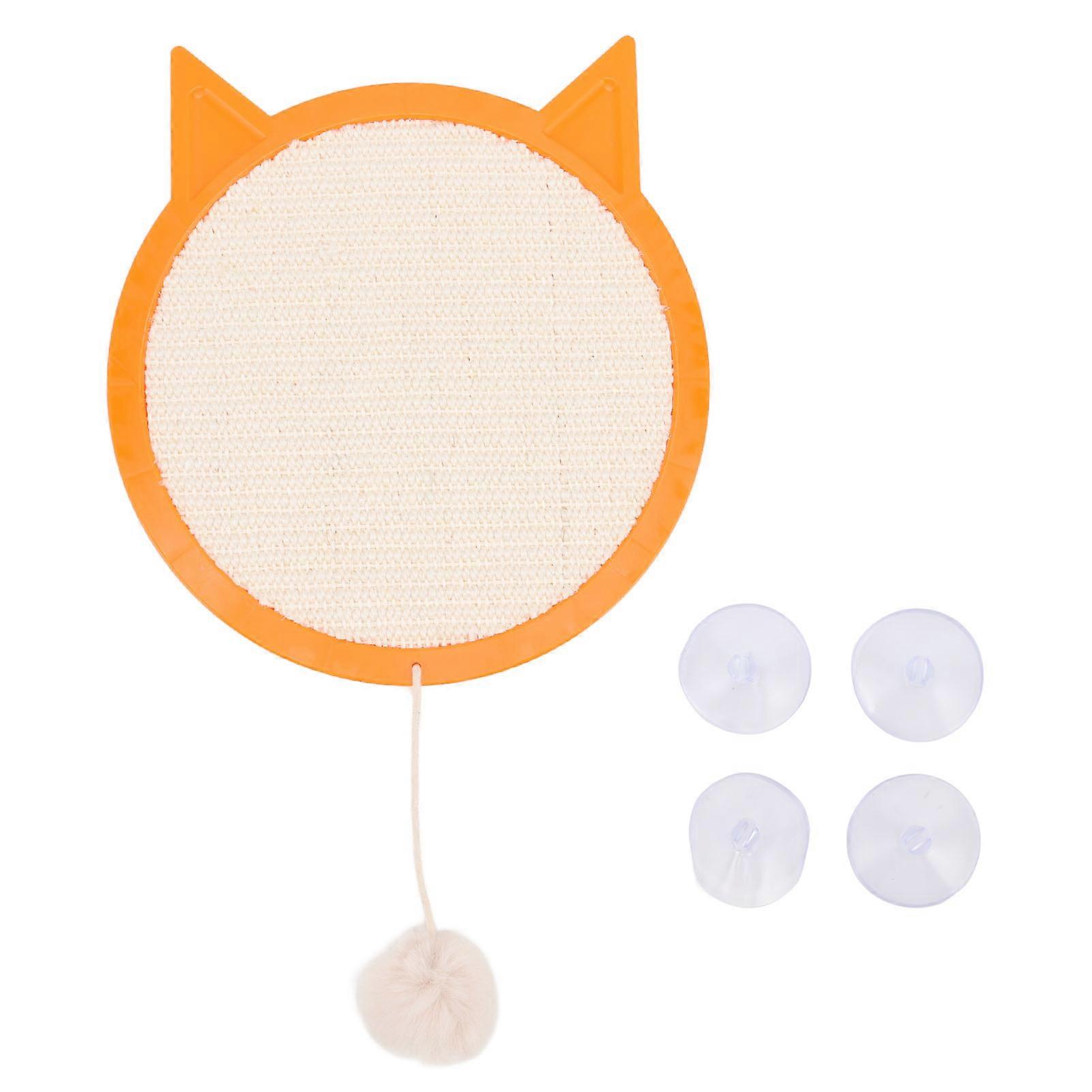 Cat Scratching Pad Sisal Scratcher Mat With Strong Suction Cups Decorative Furniture Protection Cat Scratch Board For Home Type A