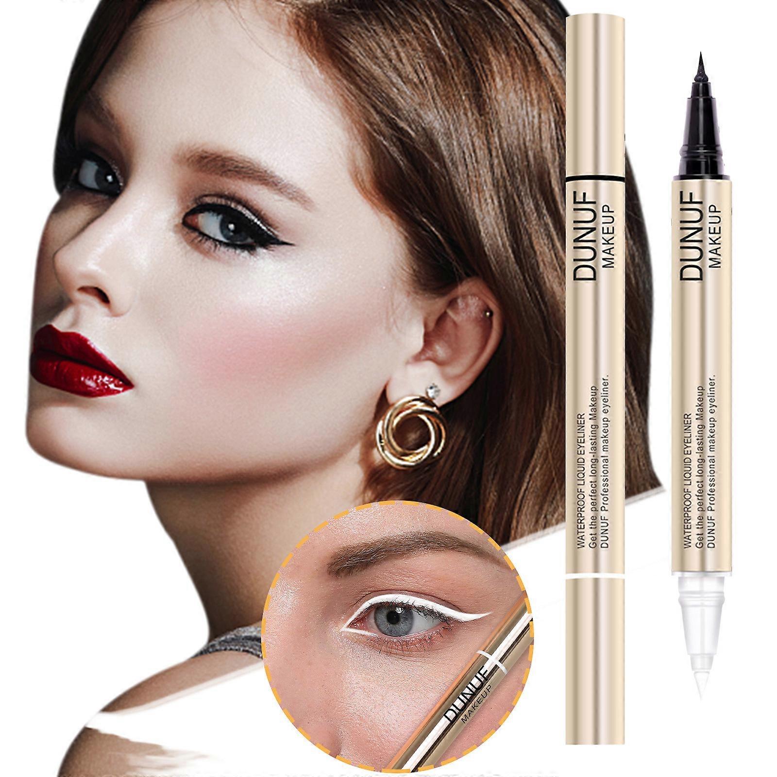 Eyeliner Pen Various Colors Fast Drying Not Easy To Get Dirty Primary  White And Black  Eyeliner Liquid Pen 3ml