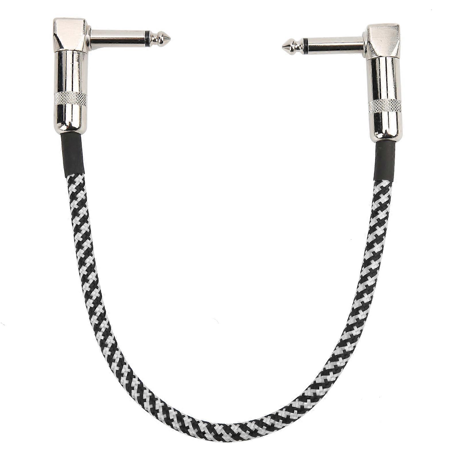 11.8in Instrument Cable Weave Copper Shielded Noise Reduction for Live Performance