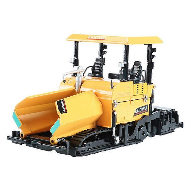 Diecast κράμα Paver Hine που ανοίγει το φορτηγό κατασκευής αυτοκινητοδρόμων ασφάλτου 1:40 μοντέλο οχημάτων μηχανικής Παιδικά παιχνίδια διακόσμησης, κίτρινο