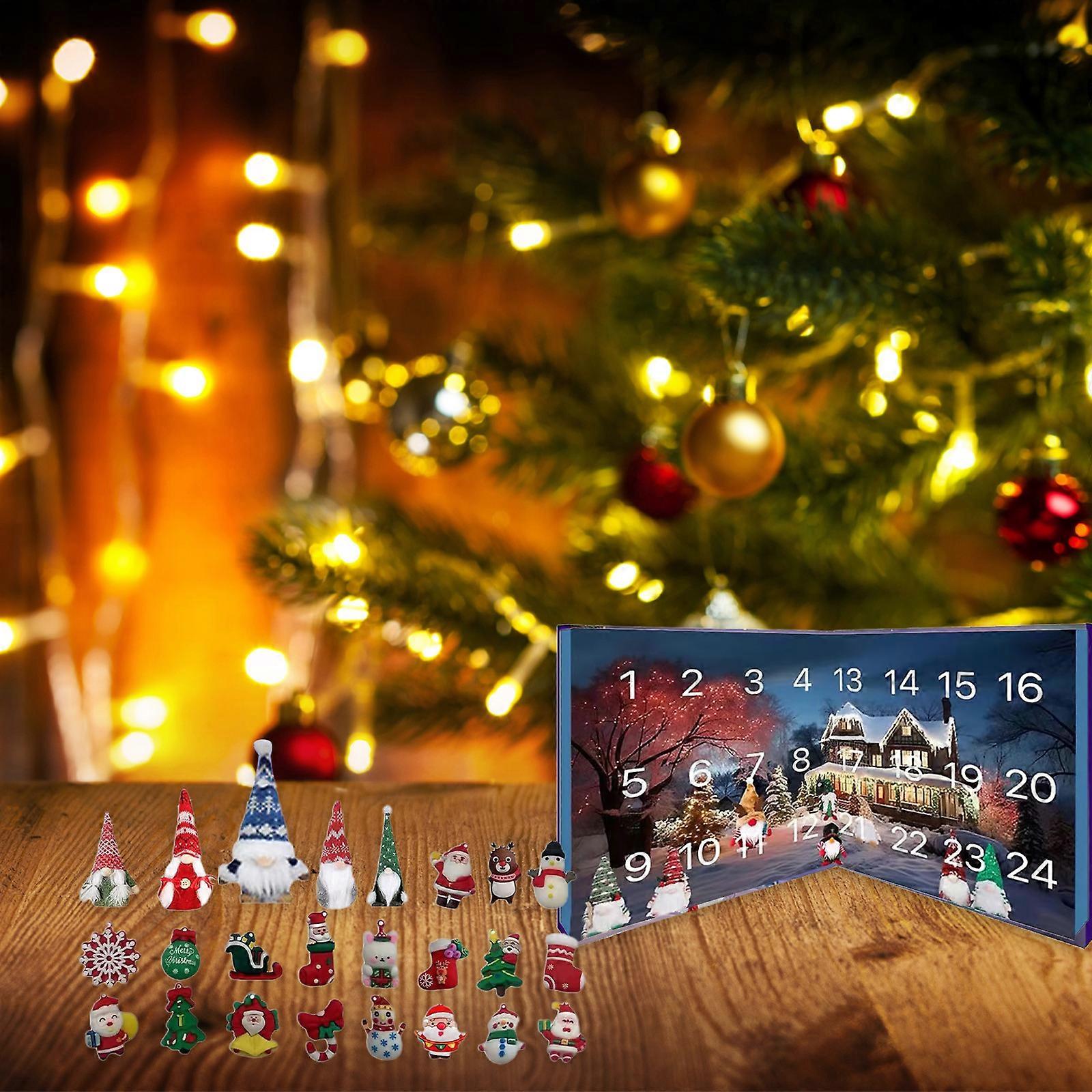 Adventskalender 2024 Christmas Gnome Advent Calendar 24 Day Christmas Advent Calendar με συλλεκτικές κούκλες Gnome Χριστουγεννιάτικο ημερολόγιο Advent Christm