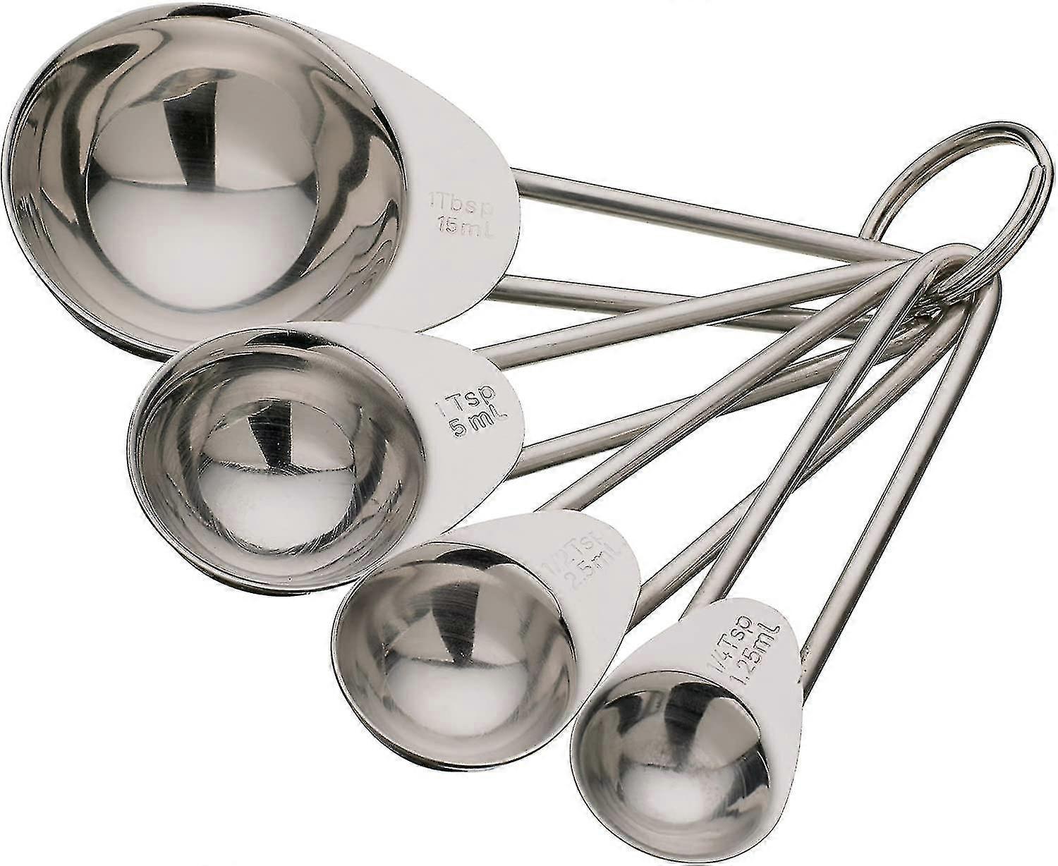 Edelstahl Messlöffel Set, 4 Stück
