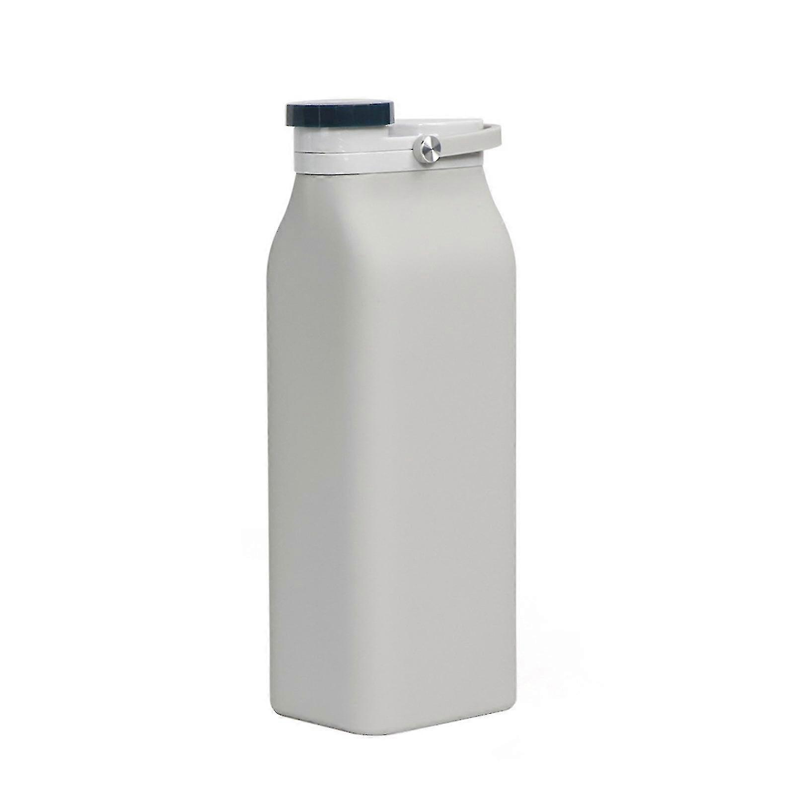 600ml Soft Silicone Drinking Heat Resistant Foldable Hiking Large With Lid Collapsible Water Bottle