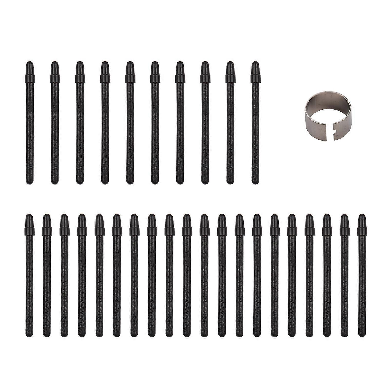 30PCS Stylus Pen Nibs and Pen Clip for T505 Professional Graphics Drawing Tablet Stylus Pen Black