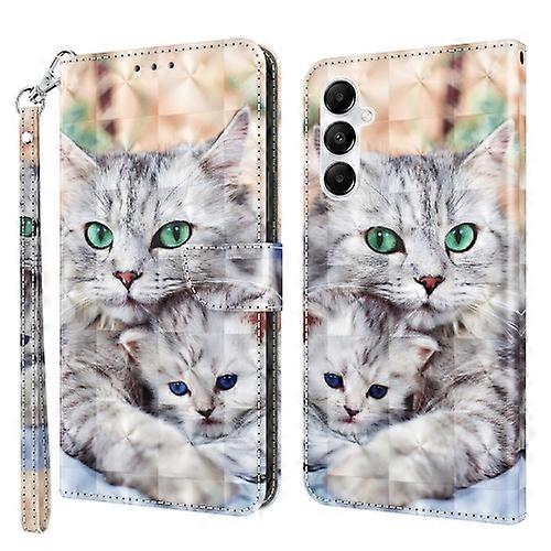 For Samsung Galaxy A15 3D Painted Leather Mobile Phone Case