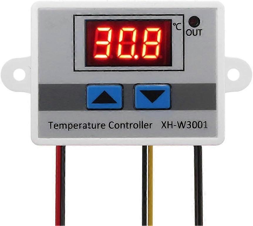 220V digital LED-temperaturregulatormodul, XH-W3001 termostatbrytare med vattentät sond, programmerbar värmetermostat, 2024 ping