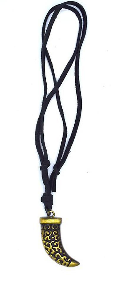 Lucky amulet leather necklace
