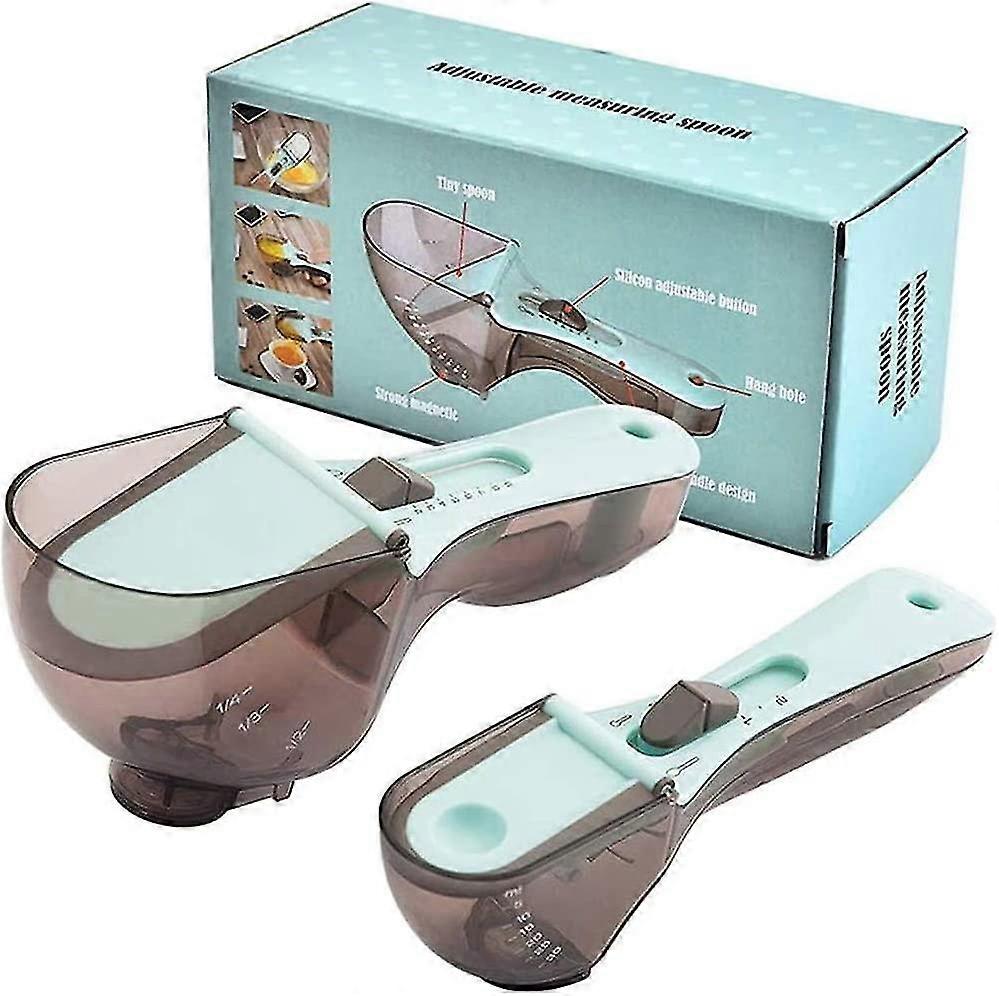 Measuring Spoon Sets, Adjustable Measuring Cups & Spoons, Kitchen Dosing Plastic Measuring