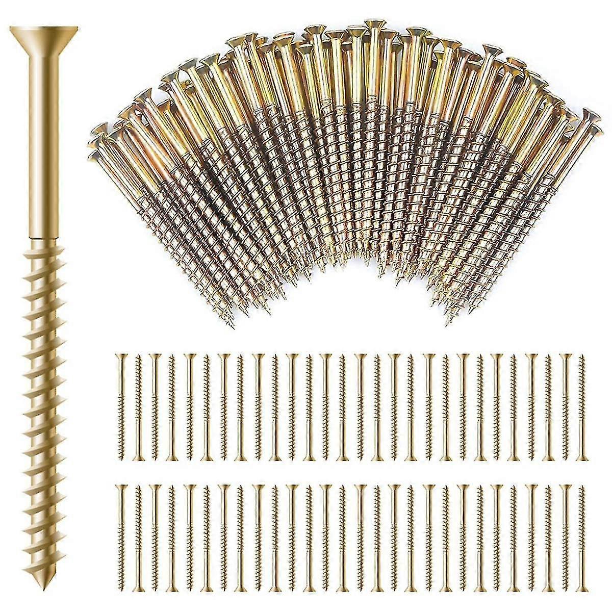 Floor Repair Kit, 125 Pack Squeaking Floor Fix Screws Eliminate Squeaks Under Carpeted Floors, Hard