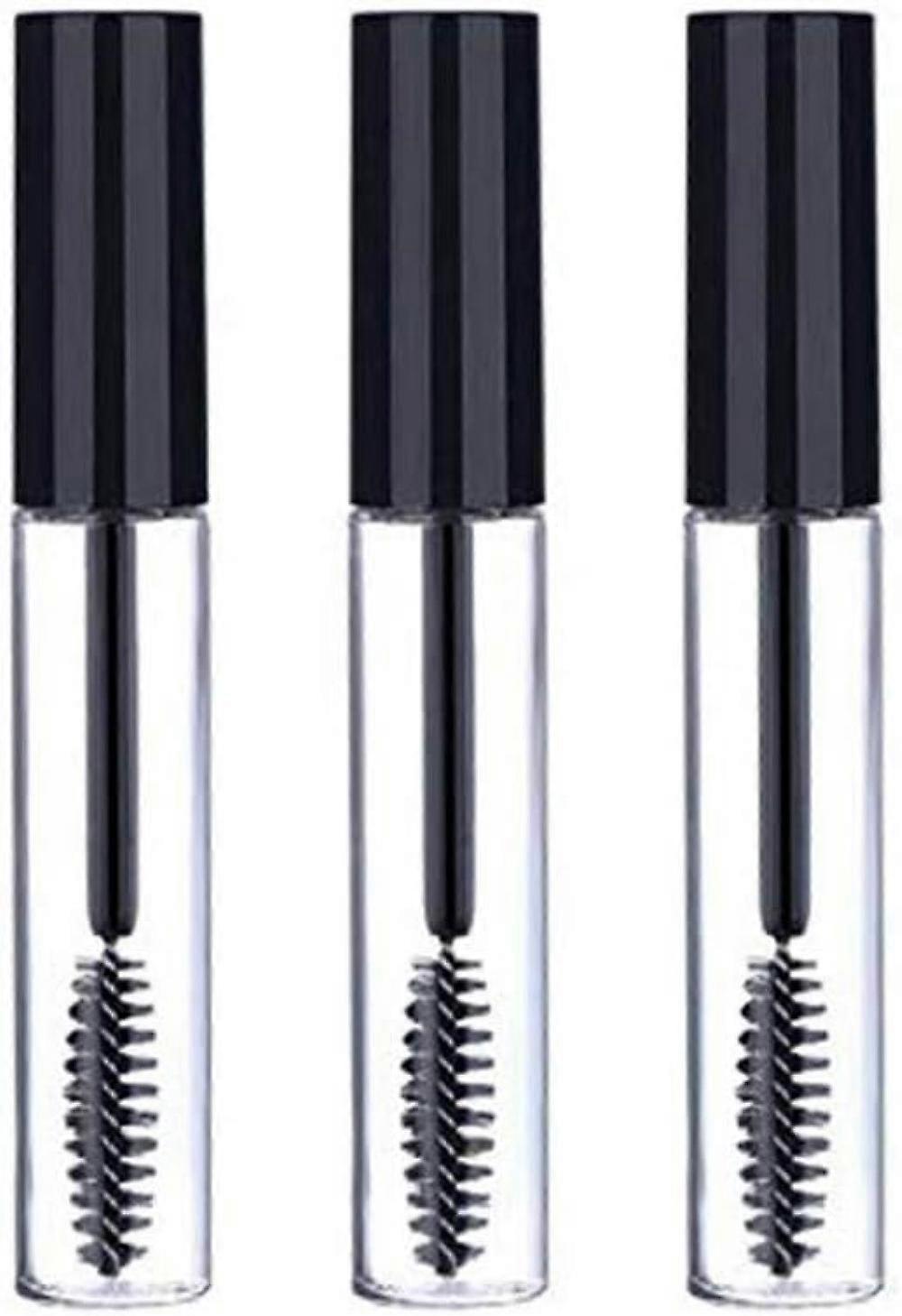 3pcs 10ml Empty Mascara Tube Wand Mascara Container Bottle with 3 Rubber Inserts 3 Funnels 3 Pipettes