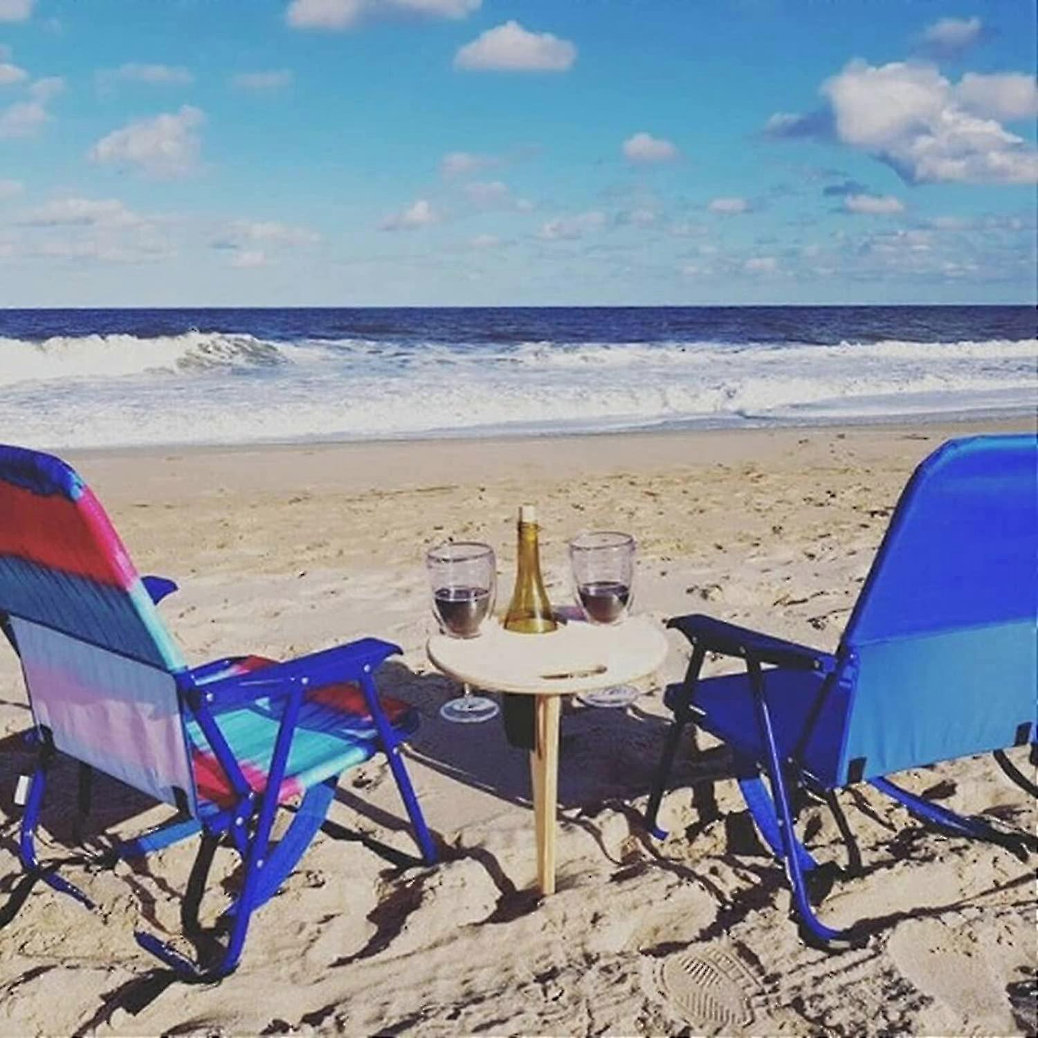 Folding Table For Outdoor Use, Made Of Wood, Picnic Table, Mini Folding Table, Wine Table For Garden, Outdoor, Camping, Picnic, Beach