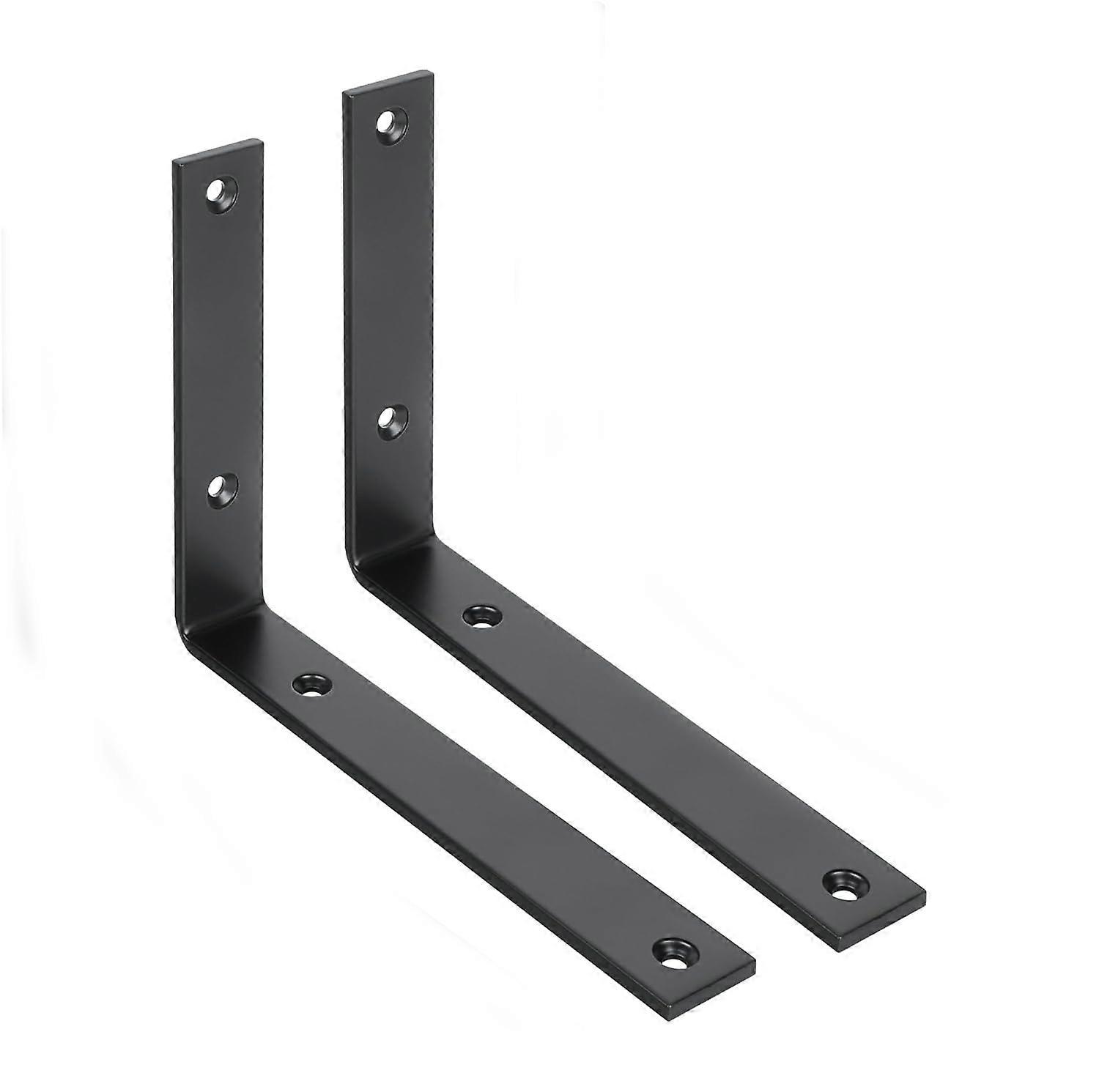 2pcs Bracket Support Bracket Holder Support Bracket Heavy Duty Bracket, Bracket Support Bracket Metal Black 200*112mm