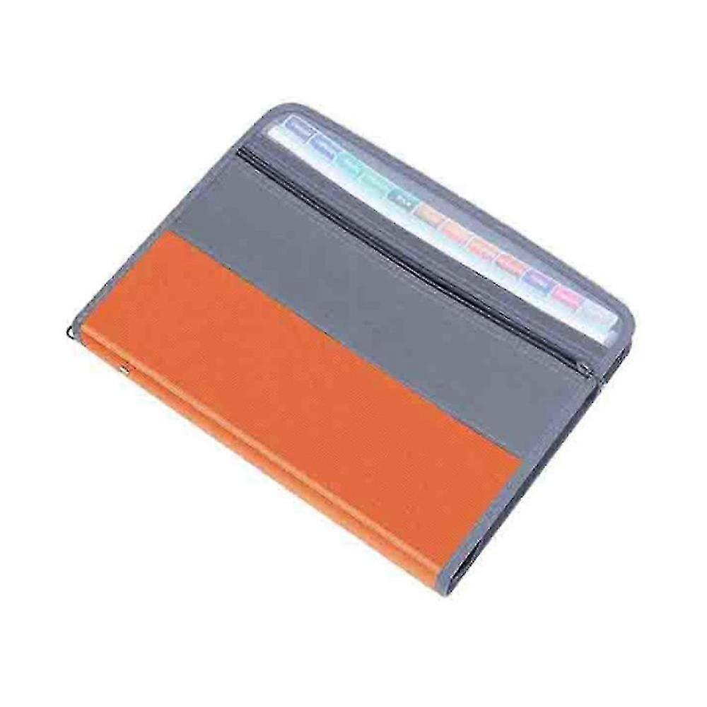 13 Compartments File Folder Organizer, File Box Organizer With Zipper, Fit A4 Paper, Banknote, Document Receipt D