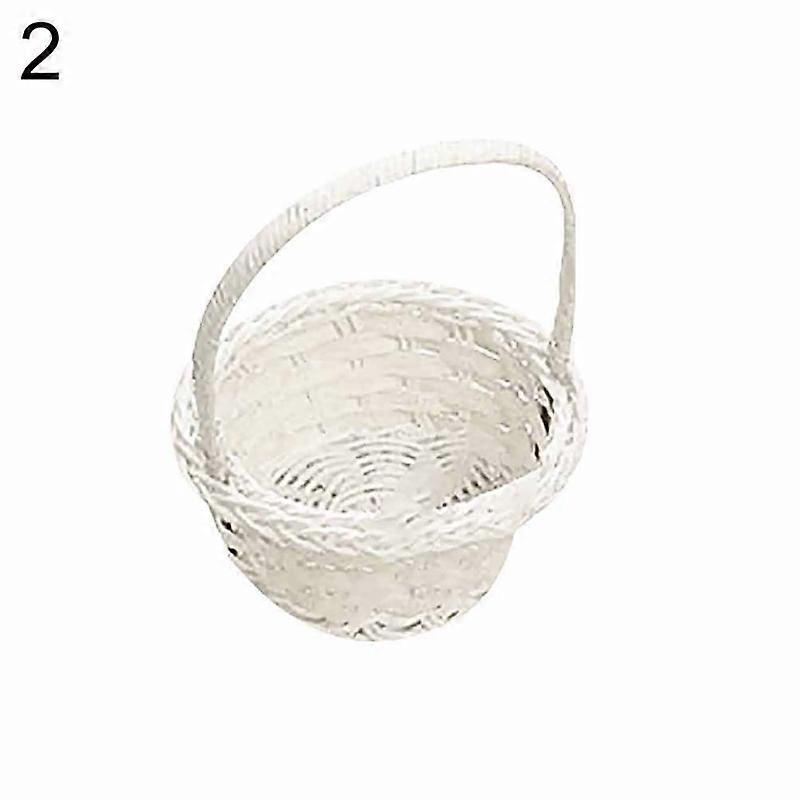 Plastic Weaving Vegetable Fruit Picnic Storage Basket Box Cosmetics Organizer