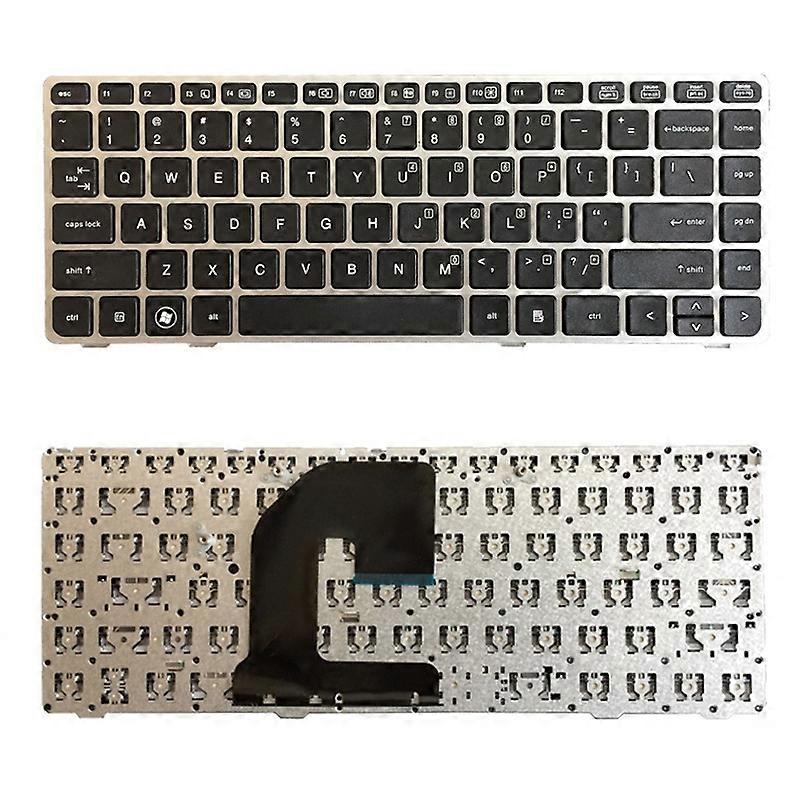 US Version Keyboard with Silver Frame for HP EliteBook