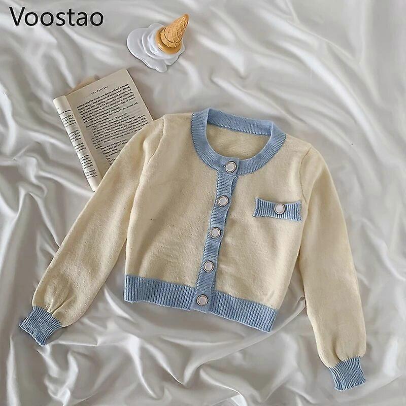 Redkid Printemps Automne Femmes Coréen Chic Tricoté 2 Pièces Ensembles Elégant O-Neck Pull Cardigan