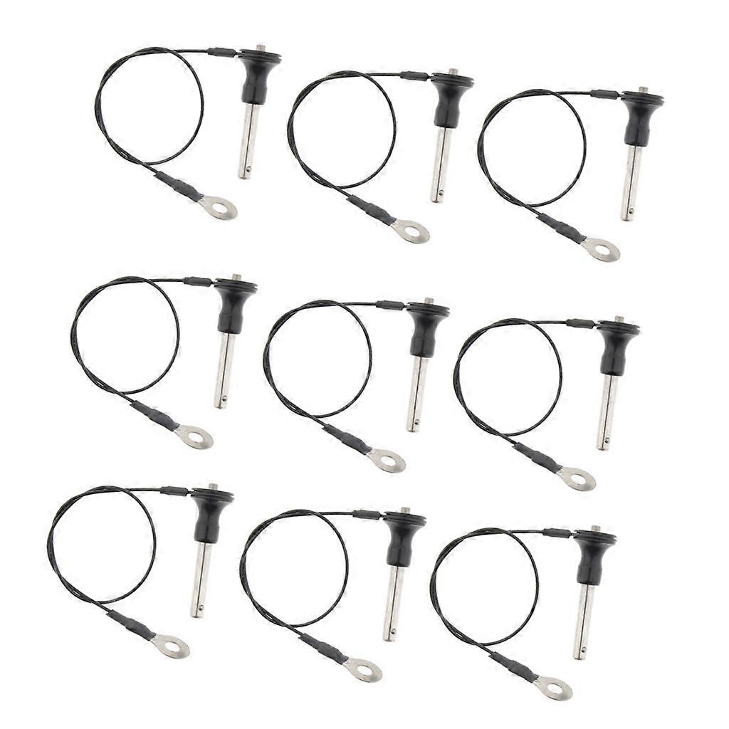 9x מנעול כדור מתכת מהדק הצמדה פינים לשחרור מהיר, חיתוך עדין 8 מ"מ 20 מ"מ