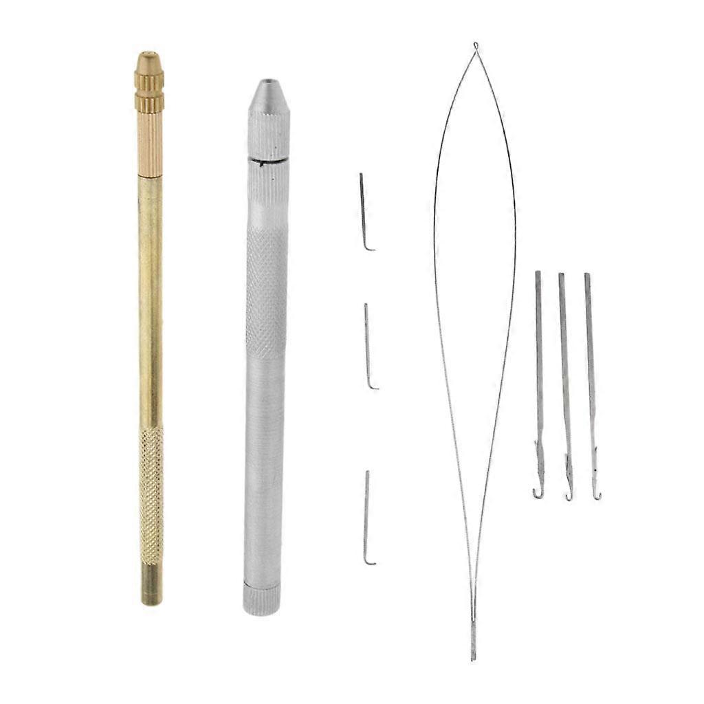 Aluminum Crochet Hooking Ventilating Latch Pulling Hook Needles And Holders