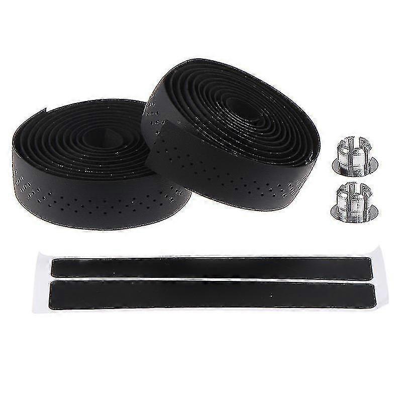 Bicycle Handlebar Tape Road Bike Pu Leather Perforated Belt Breathable Soft