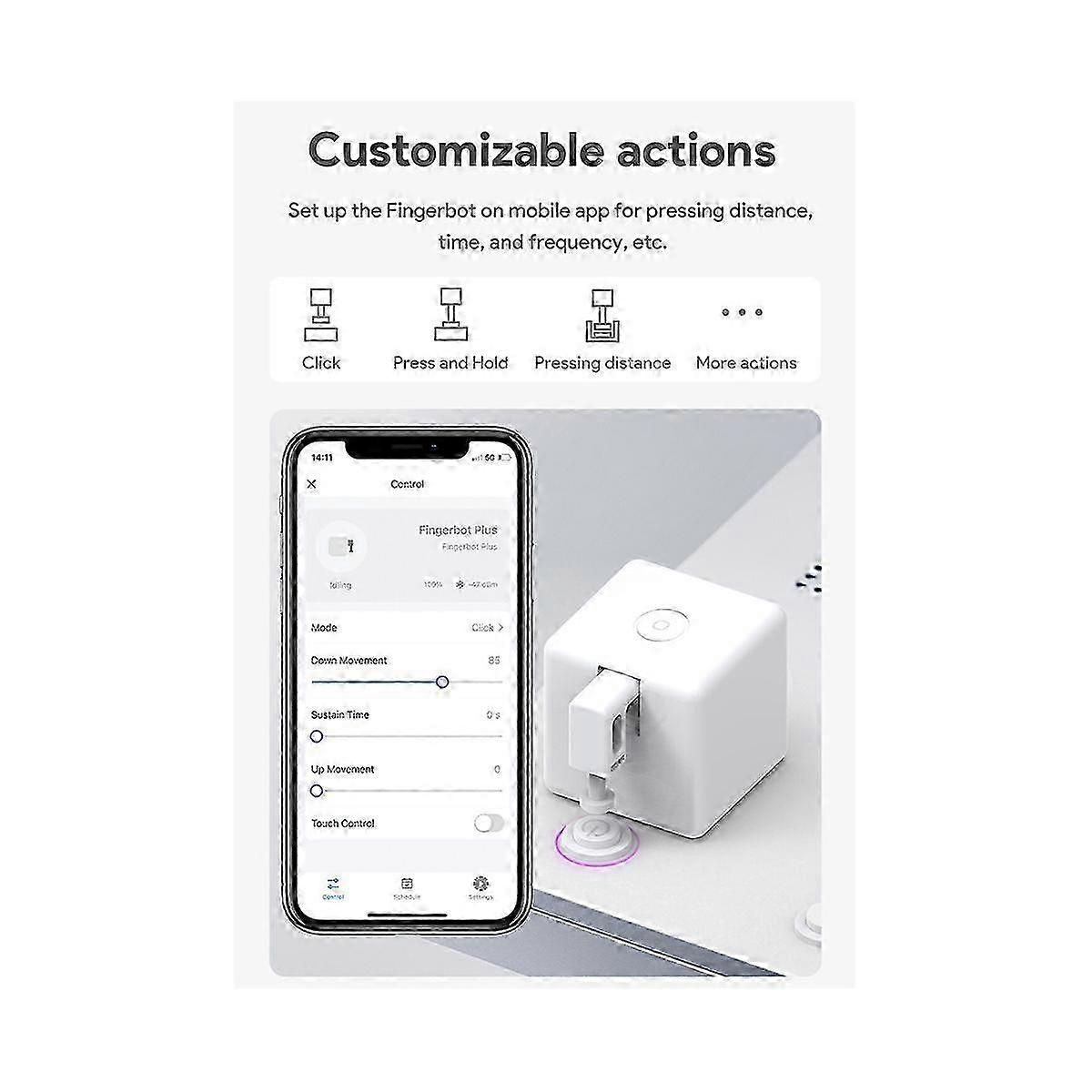 TUYA Smart Fingerbot Plus Zigbee Switch Bot Knop Smart Home Smart Life App Voice Control with App