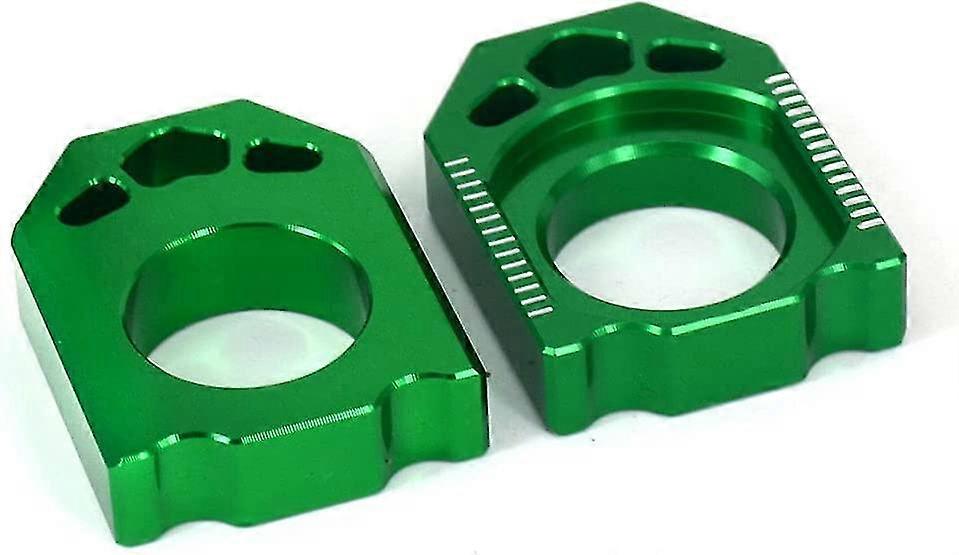 Motorfiets Achteras Block Chain Adjuster (groen) (2 stuks)