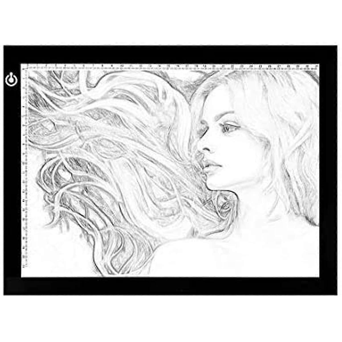 Lelesta Light Pad Copy Board Drawing Light Pad A4 Ultra Thin Adjustable Brightness LED Light Board for Art Tracing