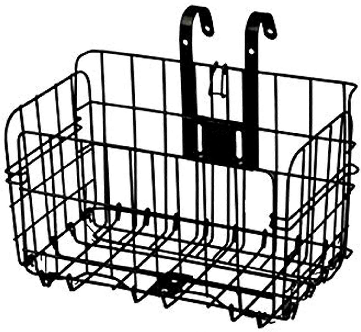 Black Bicycle Basket Tight Mesh Foldable