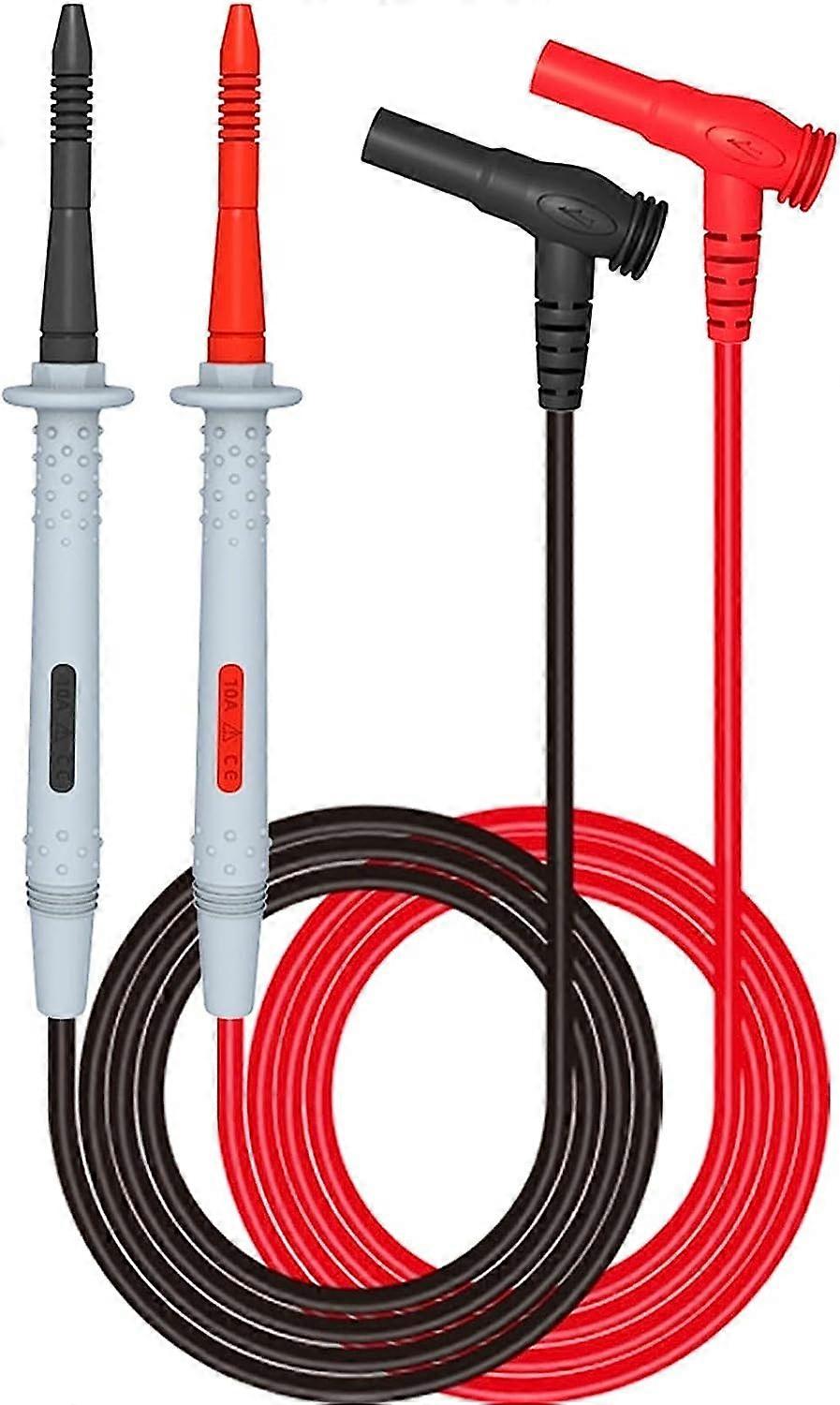 Test Instrument Multi Test Leads Kit Test Probe Multimeter Probe Test Leads Kit,4mm Banana Plug to 1mm Sharp Needle/Test Hook Clips Wire 1000-V 10A fo