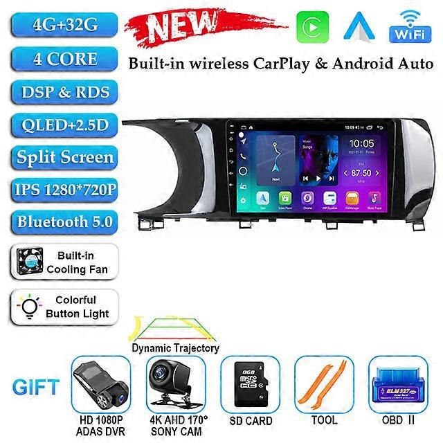 9" Carplay For Kia K5 3 III 2020 - 2021 Android 12 Car Radio Multimedia Video Player Navigation GPS Auto Dsp Wifi 4G BT RDS QLED