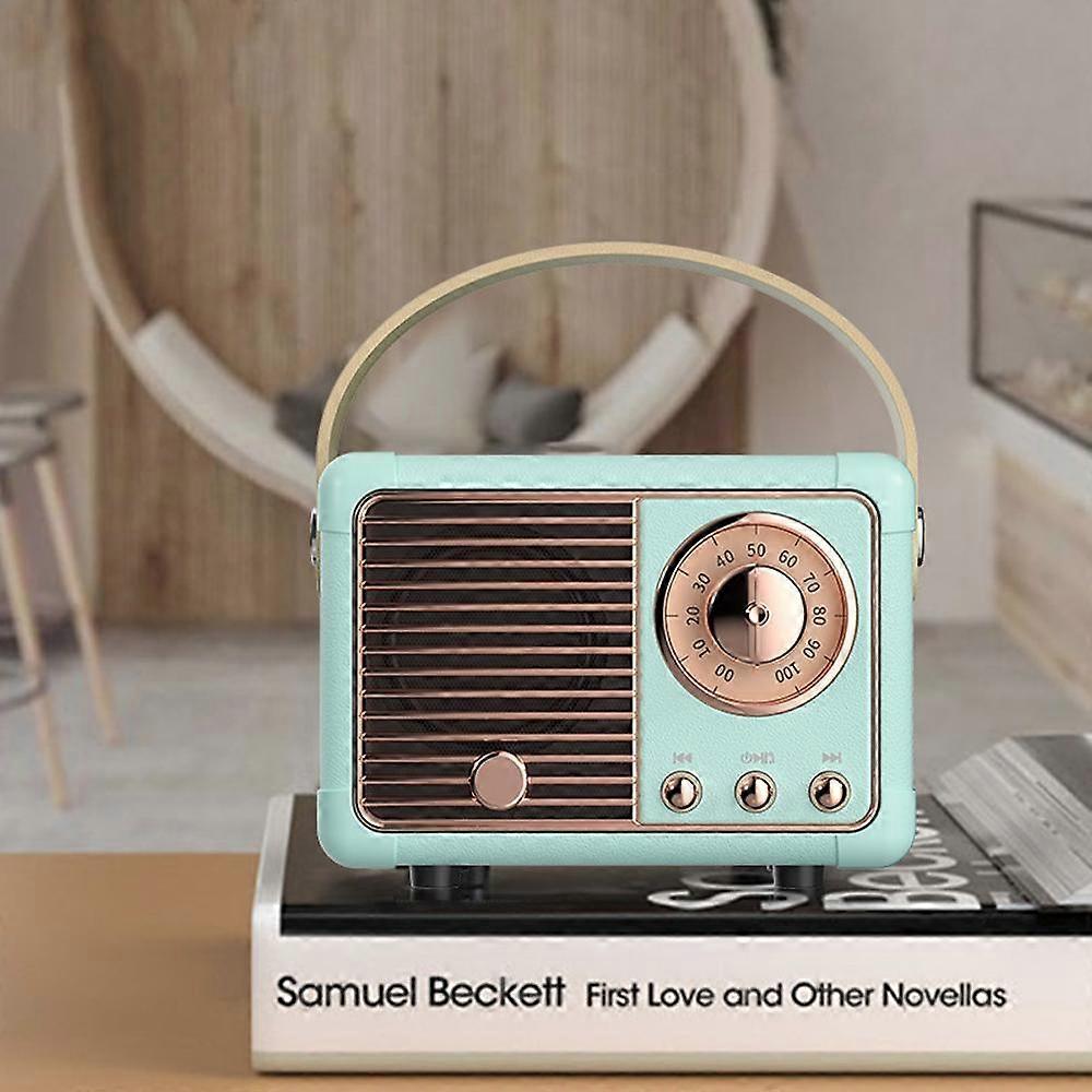 Retro Bluetooth Speaker, Vintage Decor, Portable Wireless Bluetooth Speaker, Cute Old Fashion Style for Kitchen Desk Bedroom Office Party Outdoor Kawa