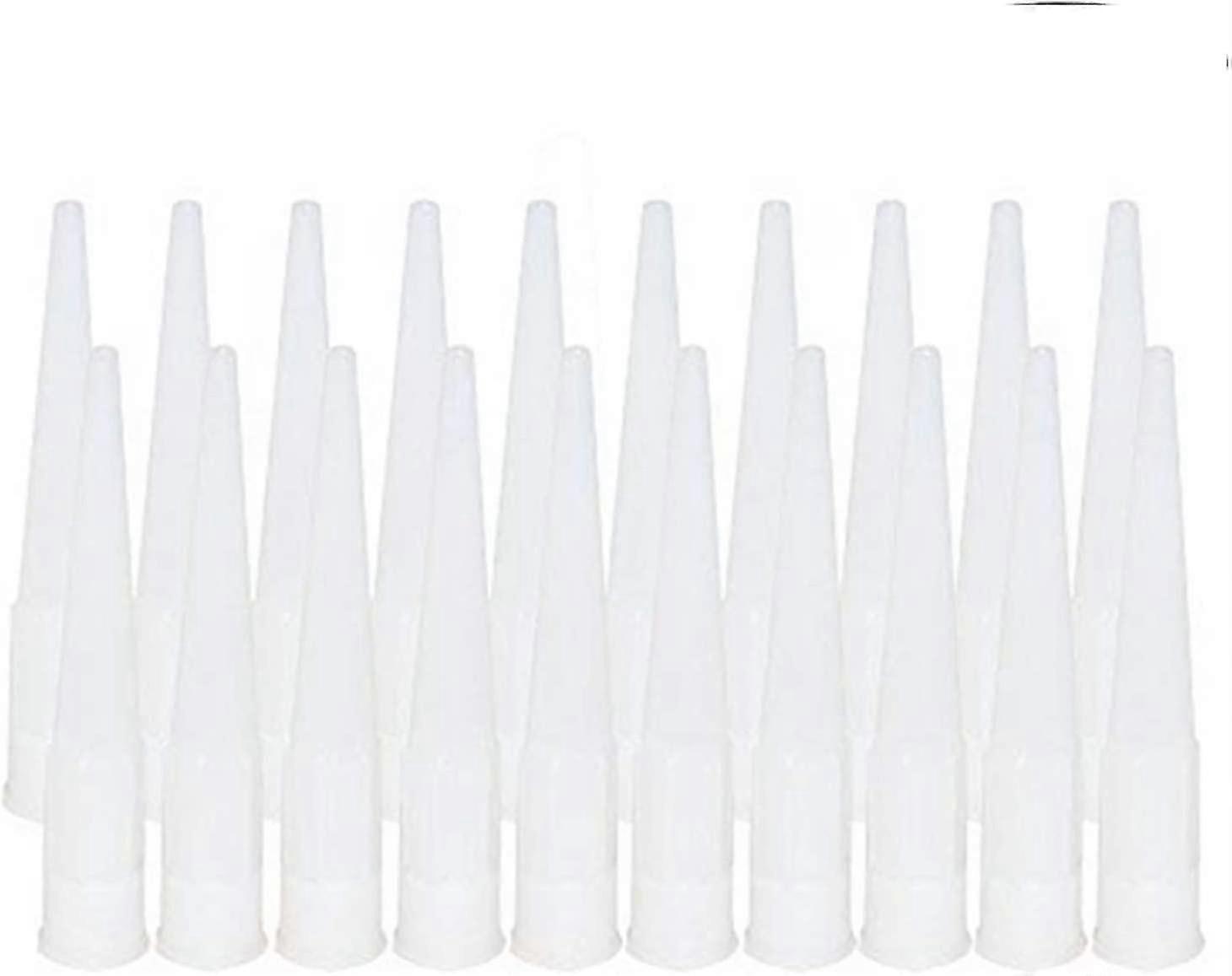 20pcs Cartridge Sleeves Silicone Replacement Tip Cartridge Nozzles(interface Inner Diameter:15mm)