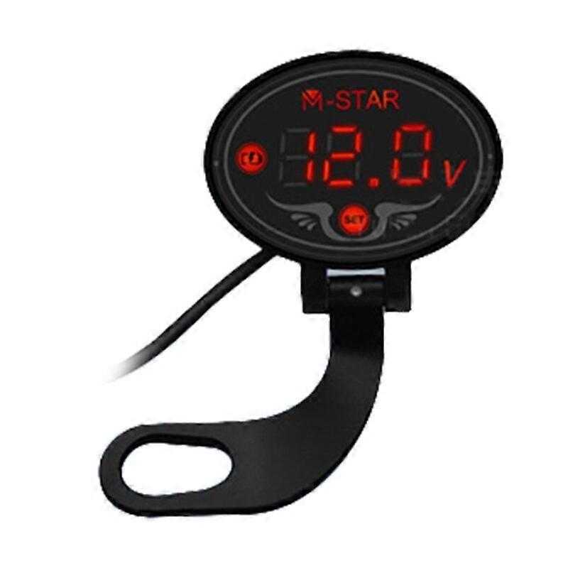 LED Digital Display Voltmeter DC 9V to 24V Voltage Panel Meter for Motorcycle