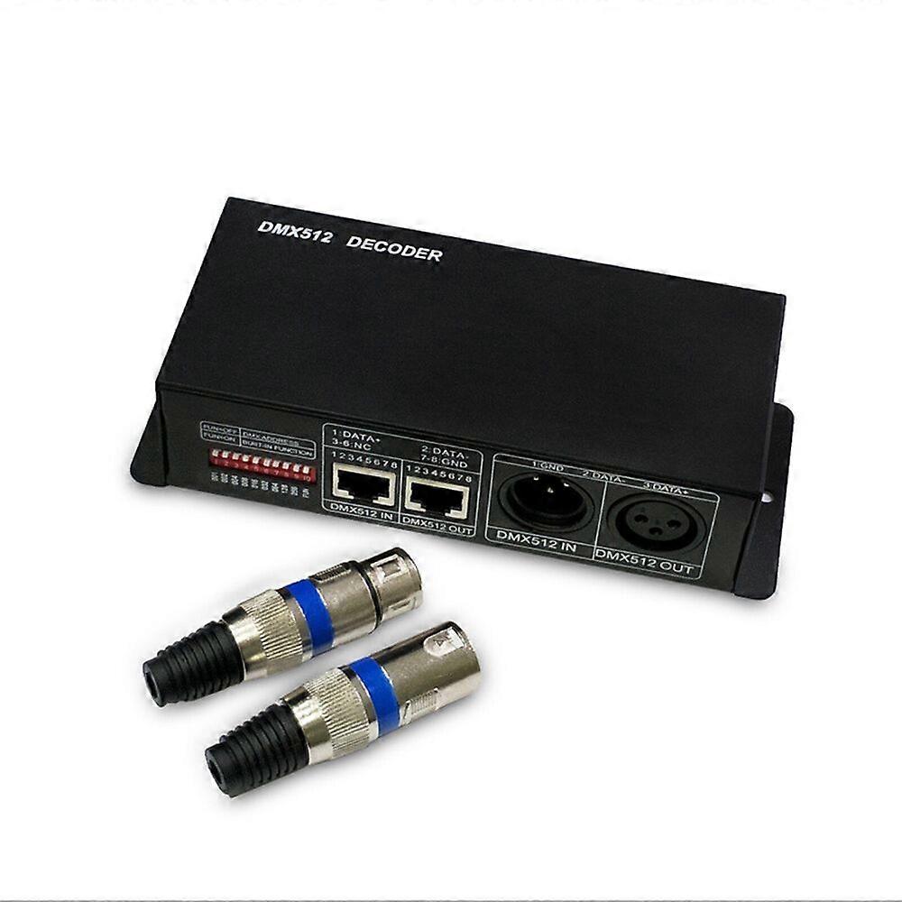 DC12V~24V 4CH x 8A Decoder LED RGBW DMX 512 Controller Decoder Dimmer 4 Channel