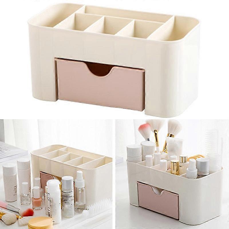 Makeup Organizer Saving Space Desktop Comestics Makeup Storage Case Drawer New