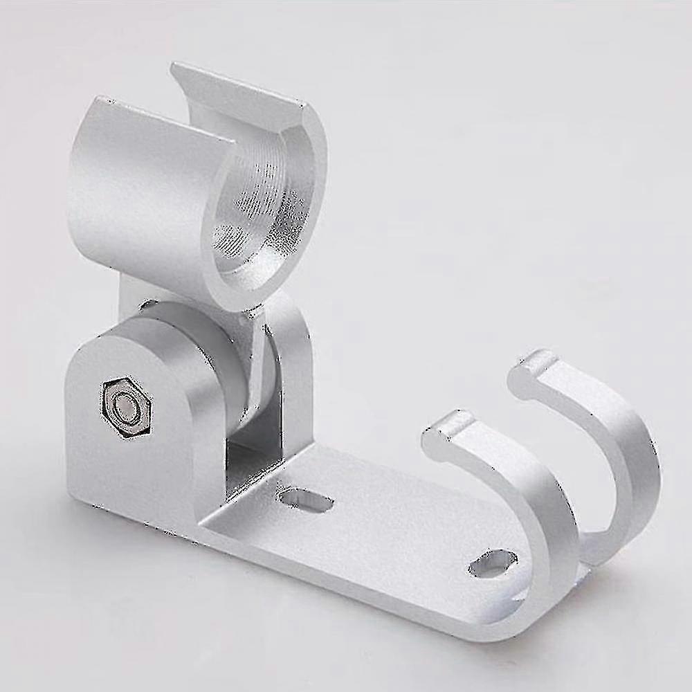 Bathroom Fixed Adjustable Aluminum Alloy Space Shower Base (With Hook Seat)